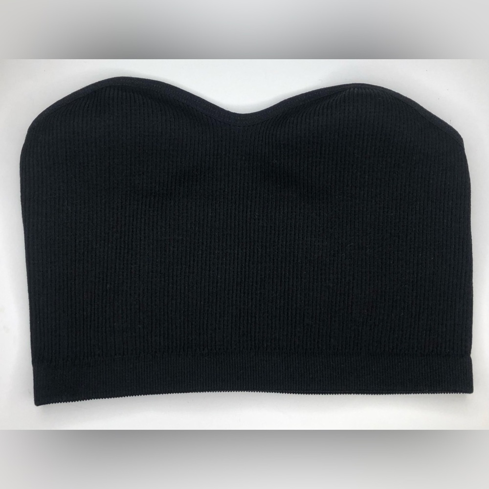 Cotton On Tube Top Ricki Sweetheart neckline black M/L